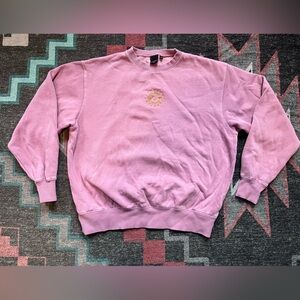 Ghanda Oversized Crew Sweatshirt Sun Embroidered Size 8/Small